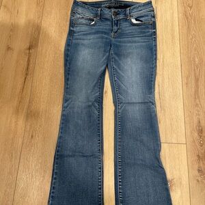 American Eagle Outfitters Women's Classic Blue Flare Jeans